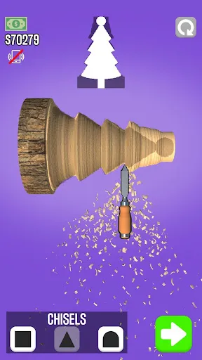 Gameplay screenshot 2 from Woodturning - Simulation game